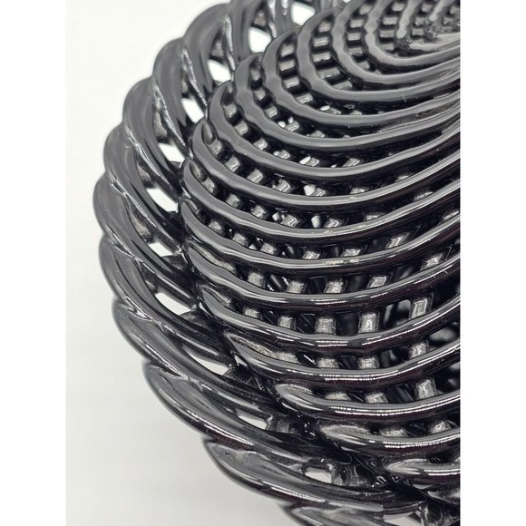 Rosenthal Netter Basket Weave Ceramic Candy Dish With Cover Made In Italy MCM - Picture 3 of 16